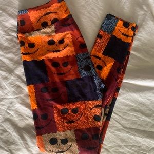 LuLaRoe Halloween Oogie Boogie Leggings OS